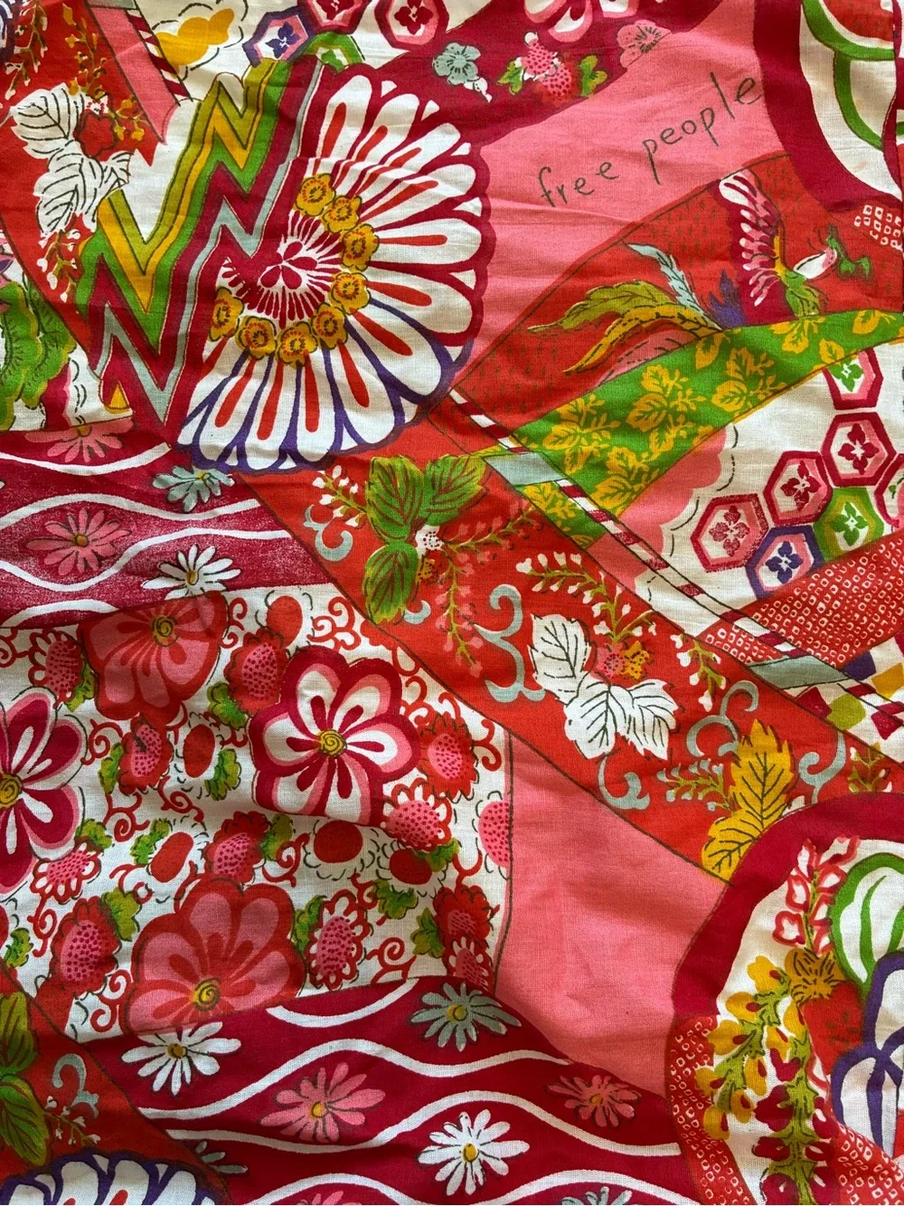 Free People colorful patchwork